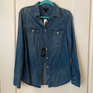 Jcrew denim/chambray shirt